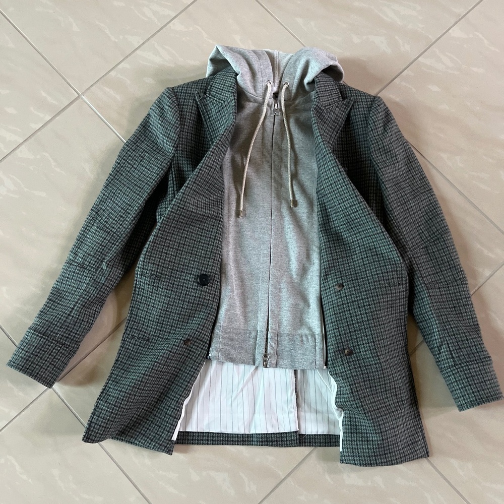 2811 Veronica Beard Pyle Dickey Jacket, Cashmere Hoodie & Hoodie Dickey size 2 - Picture 11 of 16